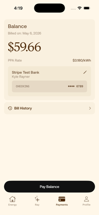 Daylight iOS — payments